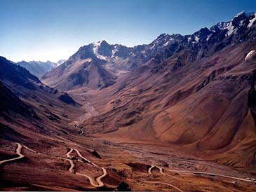 Aconcagua, South America's tallest peak in the Andes